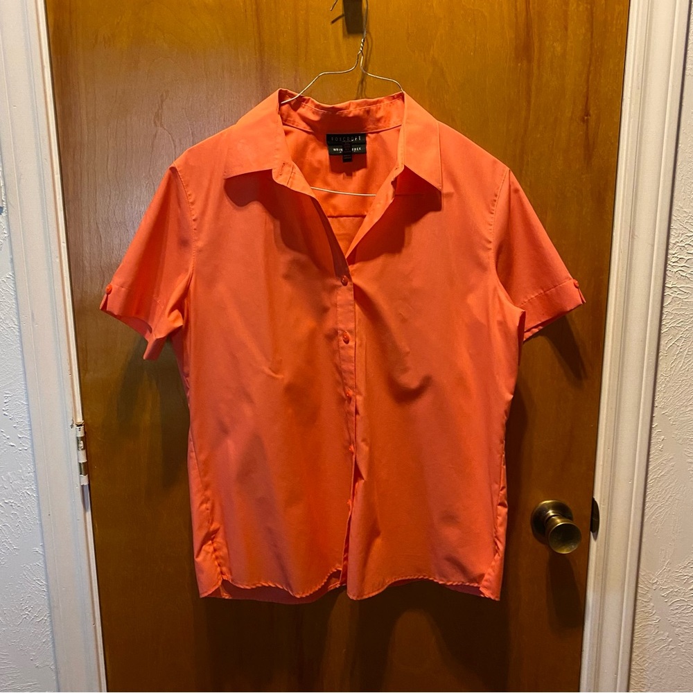 Foxcroft coral shirt